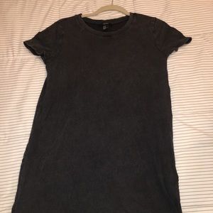 T Shirt Dress - Charcoal